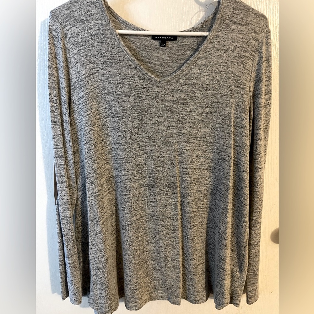 Grey sweater top